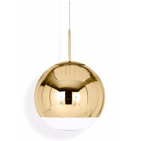 Подвесной светильник Mirror Ball D25 золотого цвета 