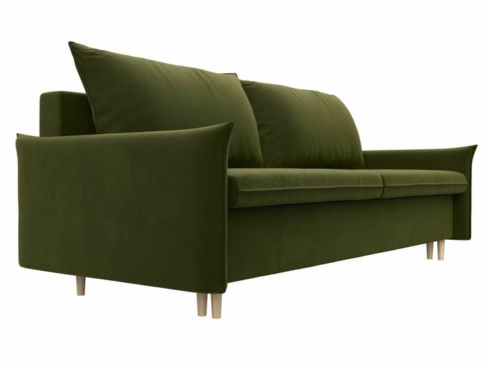 Прямой диван-кровать Хьюстон зеленого цвета - лучшие Прямые диваны в INMYROOM