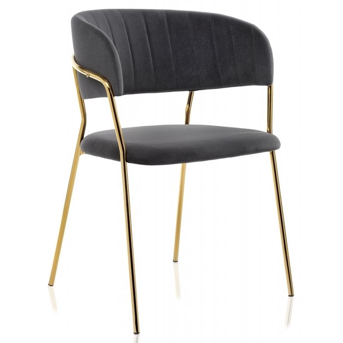 Стул Kamelia grey / gold серого цвета Стул Kamelia grey / gold серого цвета