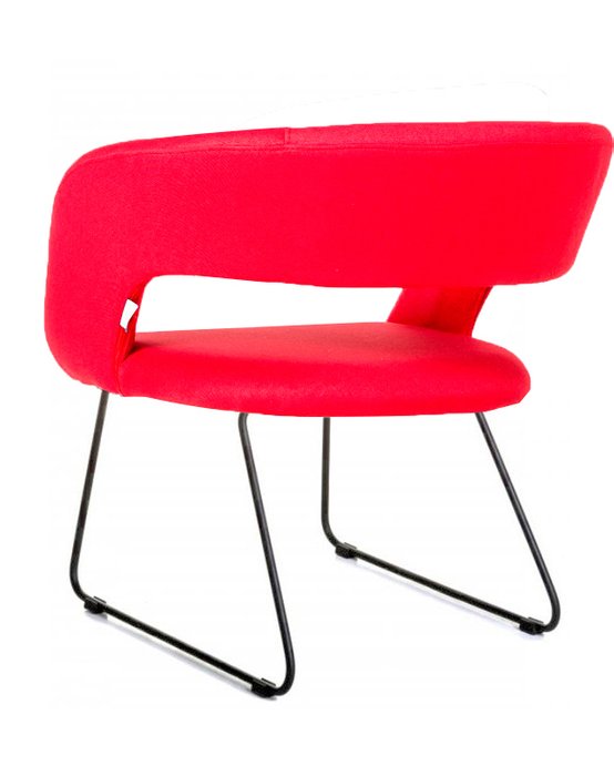 Стул Hugs красного цвета - лучшие Обеденные стулья в INMYROOM