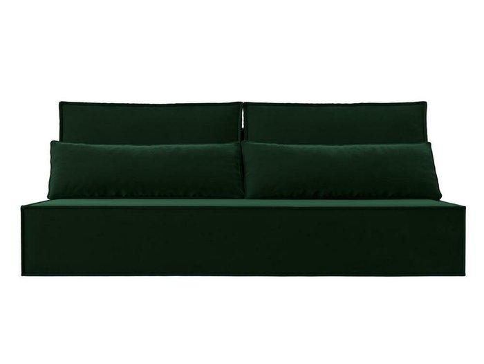 Прямой диван-кровать Фабио Лайт зеленого цвета - купить Прямые диваны по цене 26999.0