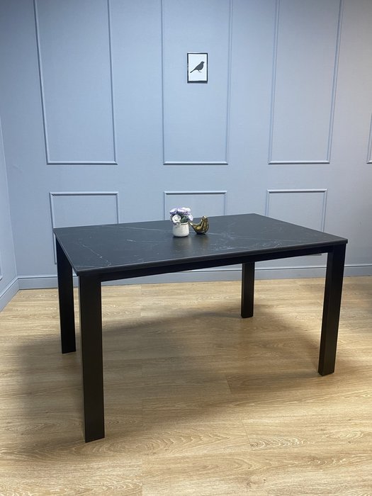 Раскладной обеденный стол BL130 черного цвета - лучшие Обеденные столы в INMYROOM