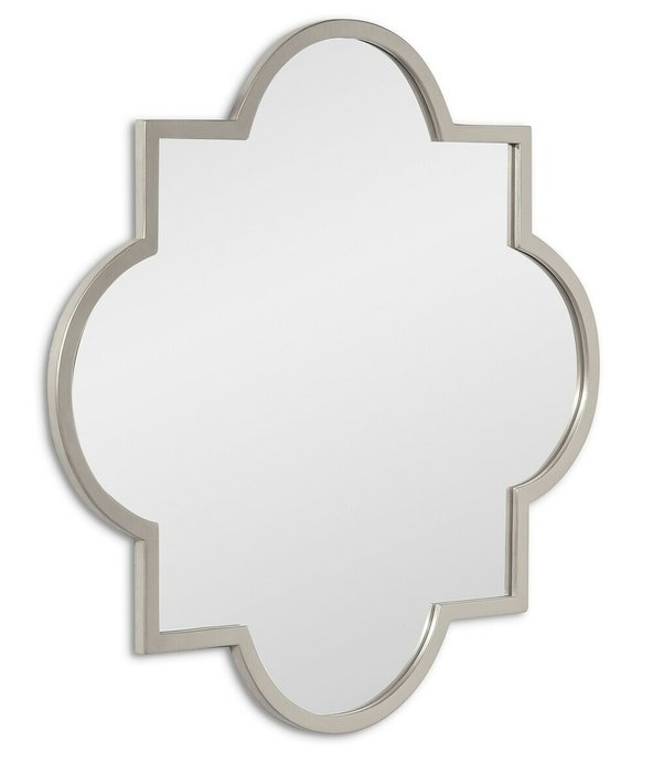 Зеркало настенное Clover в раме серебряного цвета - купить Настенные зеркала по цене 15300.0