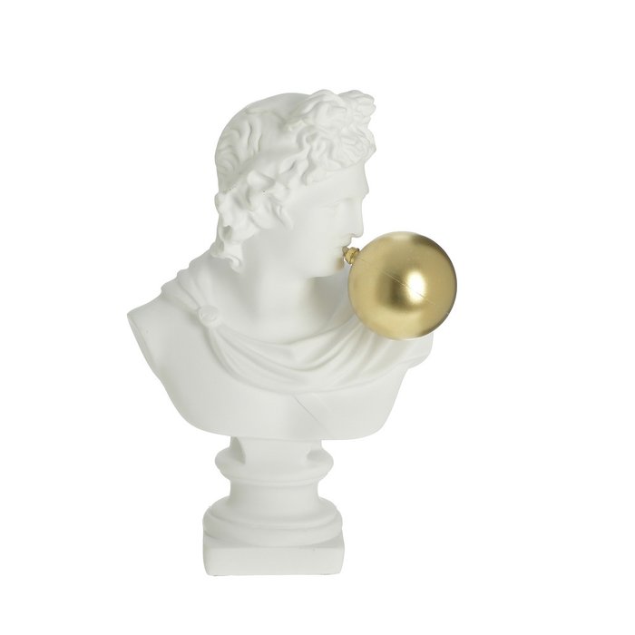 Декор настольный - бюст бело-золотого цвета - купить Фигуры и статуэтки по цене 3640.0