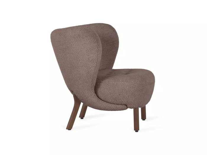 Кресло Lounge Wood коричневого цвета - лучшие Интерьерные кресла в INMYROOM
