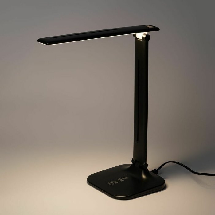 Настольная лампа NLED-484 Б0059857 (пластик, цвет черный) - купить Рабочие лампы по цене 1470.0