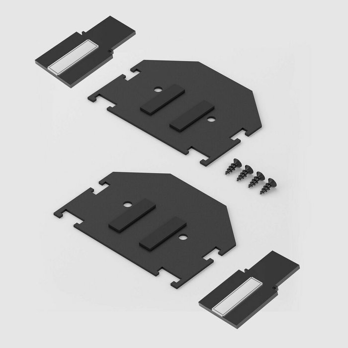 Slim Magnetic Комплект заглушек для шинопровода в натяжной потолок: торцевая и внутренняя черный 85233/00 Slim Magnetic Комплект заглушек для шинопровода в натяжной потолок: торцевая и внутренняя черный 85233/00