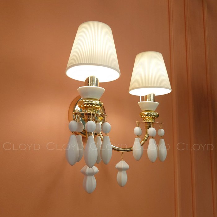 Бра Cloyd LOTTIE-B W2 - белая керамика - купить Бра и настенные светильники по цене 32760 Бра Cloyd LOTTIE-B W2 - белая керамика - купить Бра и настенные светильники по цене 32760