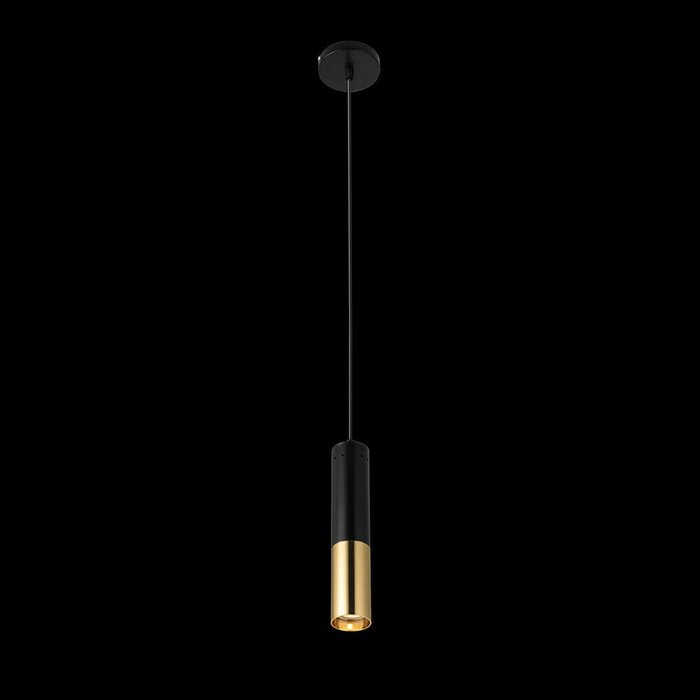 Подвесной светильник черно-золотого цвета - купить Подвесные светильники по цене 6090.0