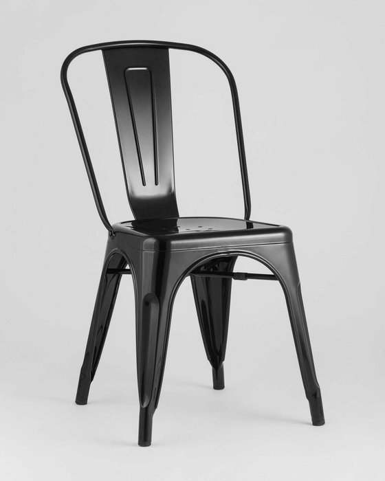 Стул Tolix черного цвета - купить Обеденные стулья по цене 4590.0