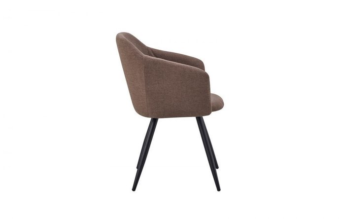 Стул Уолтер с обивкой из ткани коричневого цвета - купить Обеденные стулья по цене 11700.0