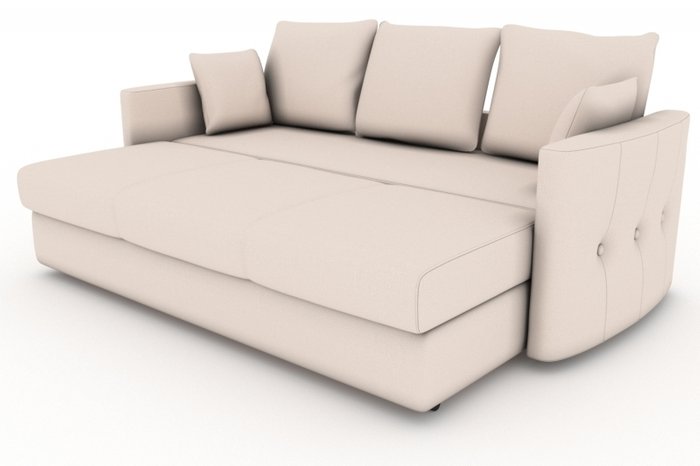 Прямой диван-кровать Луна бежевого цвета - купить Прямые диваны по цене 16000.0