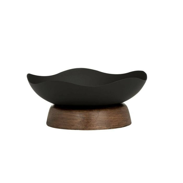 Декоративная чаша Monywa черного цвета - купить Декоративные предметы по цене 1290.0