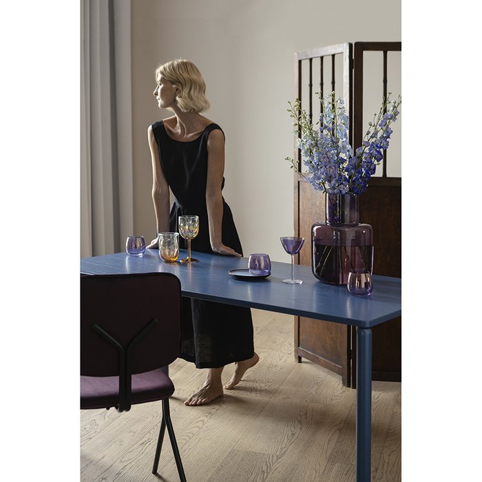 Стол обеденный Saga 120 синего цвета - лучшие Обеденные столы в INMYROOM