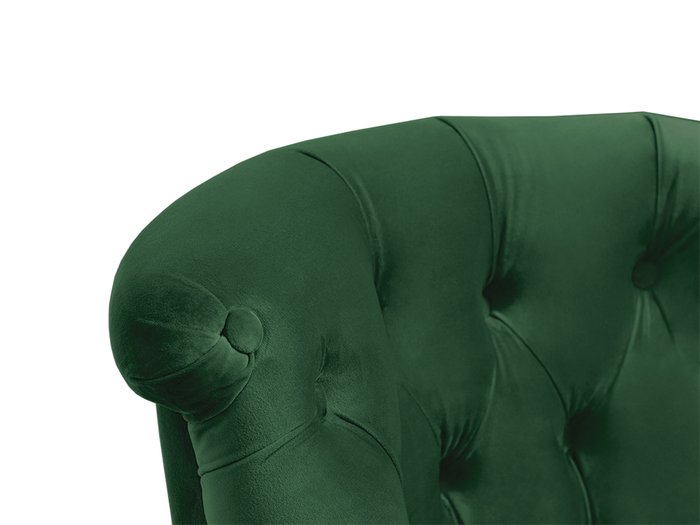 Кресло Visconte зеленого цвета на черных ножках - лучшие Интерьерные кресла в INMYROOM