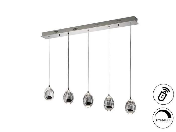 Подвесной светильник Rocio 5L хром DIMMABLE - лучшие Подвесные люстры в INMYROOM