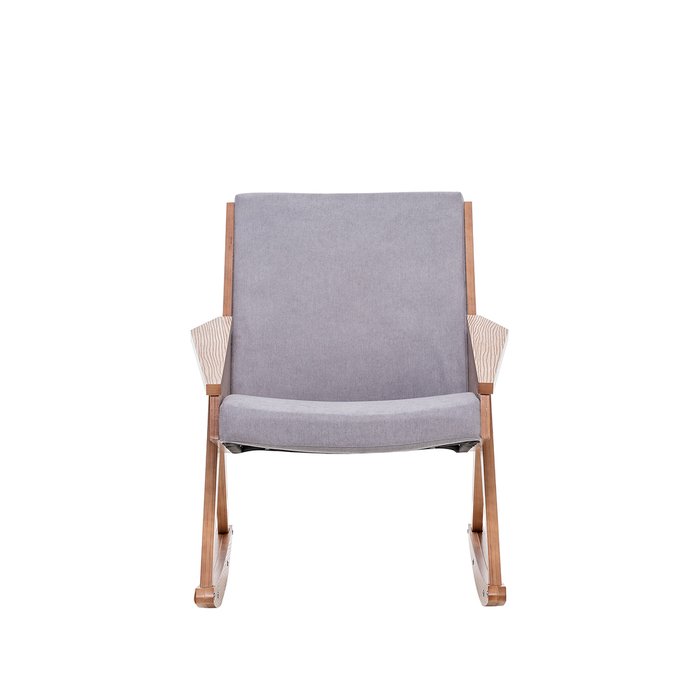 Кресло-качалка Амбер Д серого цвета - купить Интерьерные кресла по цене 15960.0