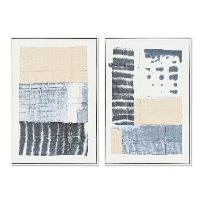 Картина 60 x 3,2 x 90 cm Абстракция город (2 штук)