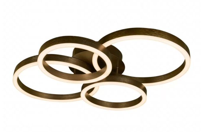 Потолочная люстра Ring New коричневого цвета  - купить Потолочные люстры по цене 37690.0