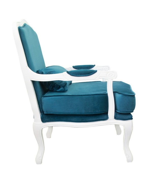 Полукресло Nitro blue+white с голубой обивкой - купить Интерьерные кресла по цене 48600.0