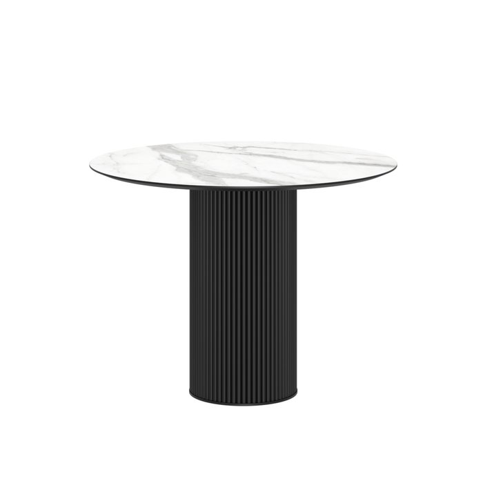 Обеденный стол Elan 3 бело-черного цвета