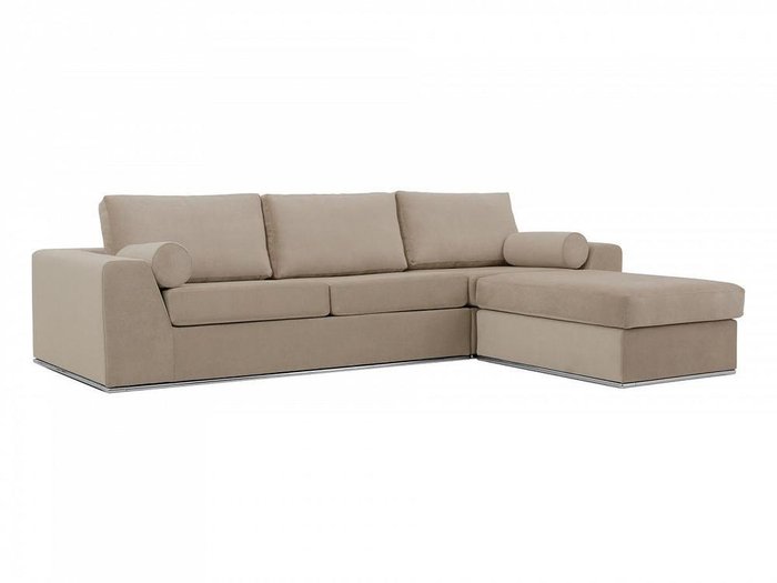 Угловой диван-кровать Igarka бежевого цвета - лучшие Угловые диваны в INMYROOM