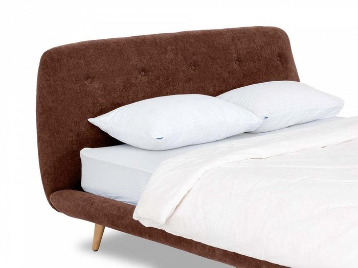 Кровать Loa коричневого цвета 160x200 - лучшие Кровати для спальни в INMYROOM