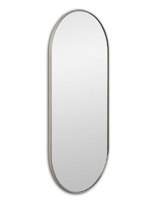 Настенное зеркало Kapsel S в раме серебряного цвета - купить Настенные зеркала по цене 11300.0