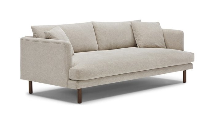 Прямой диван бежевого цвета - купить Прямые диваны по цене 67200.0
