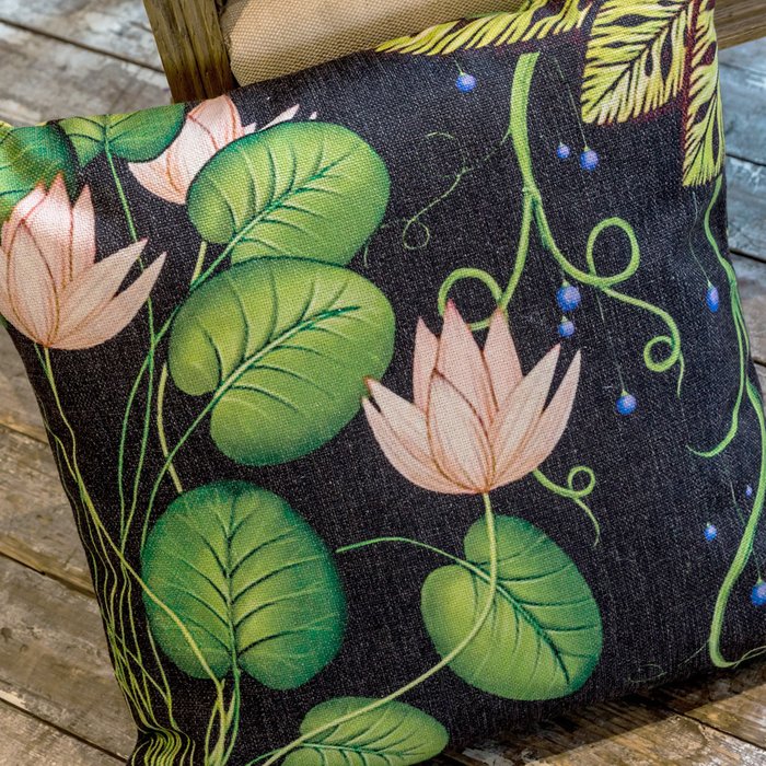 Декоративная подушка Тропический лес версия 4   - лучшие Декоративные подушки в INMYROOM