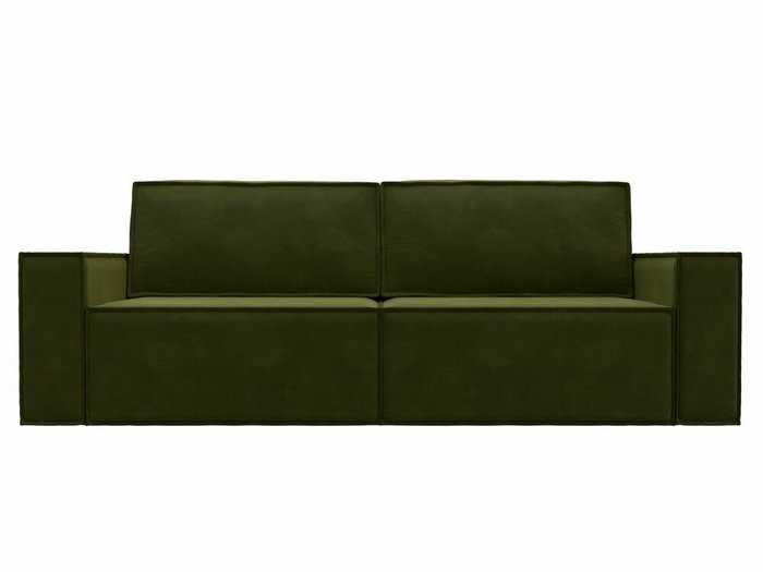 Прямой диван-кровать Куба зеленого цвета - купить Прямые диваны по цене 57999.0
