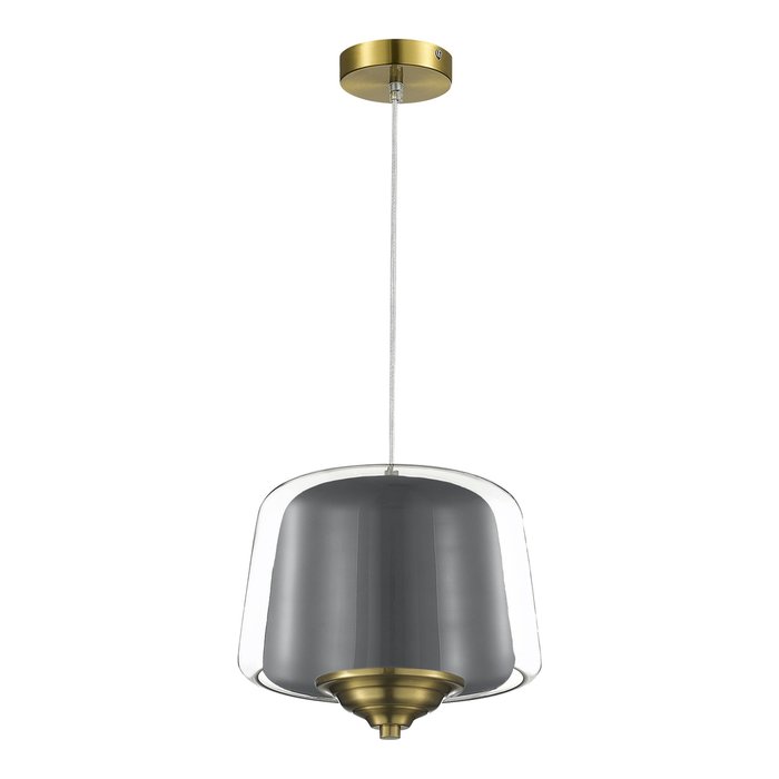 Светильник подвесной ST-Luce Латунь/Серый, Прозрачный LED 1*18W 3000K PANDORA - купить Подвесные светильники по цене 16500.0