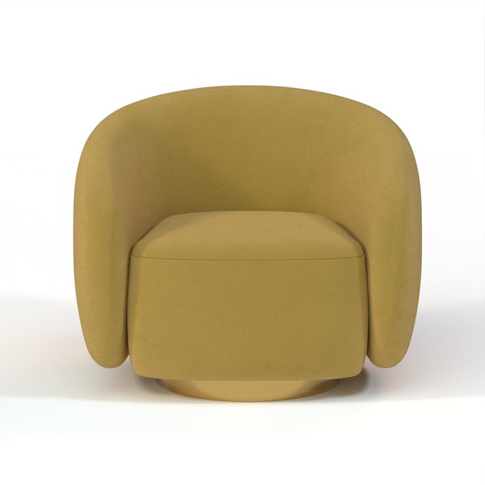 Кресло Kali горчичного цвета - купить Интерьерные кресла по цене 50589.0