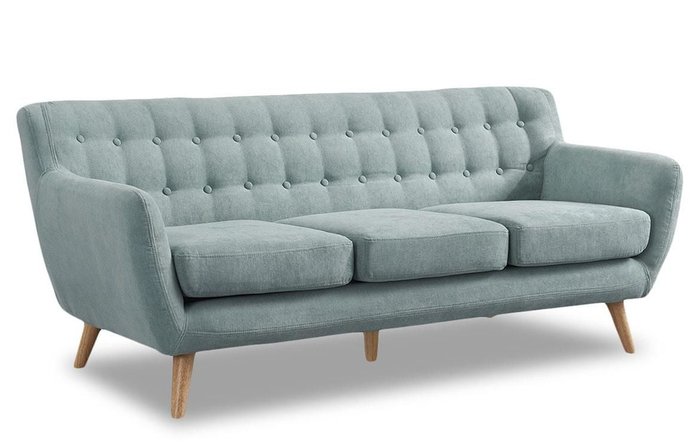 Прямой диван Copenhagen бирюзового цвета - лучшие Прямые диваны в INMYROOM