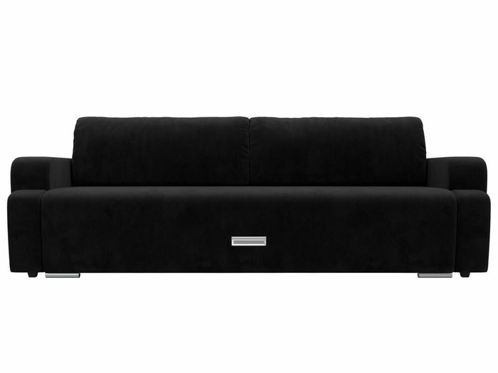 Прямой диван-кровать Ника черного цвета - купить Прямые диваны по цене 42999.0