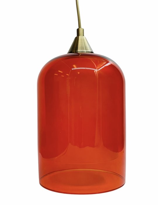 Подвесной светильник Capsule с оранжевым плафоном - купить Подвесные светильники по цене 7280.0