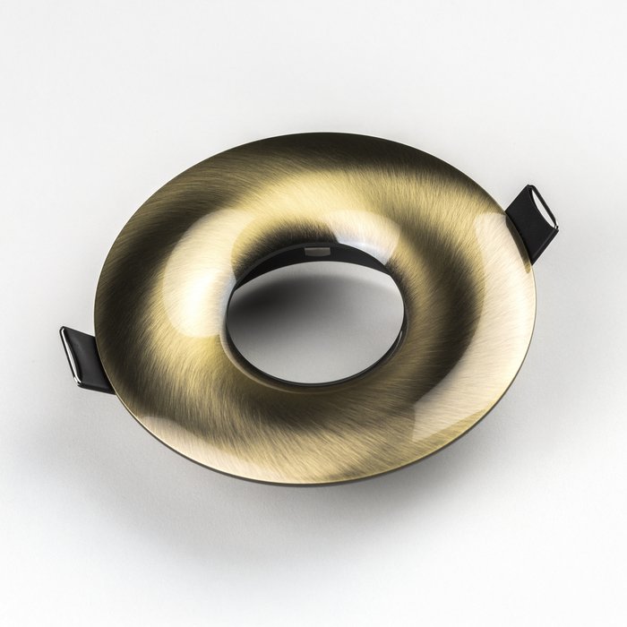 Круглый встраиваемый светильник Levigo бронзового цвета - купить Встраиваемые споты по цене 899