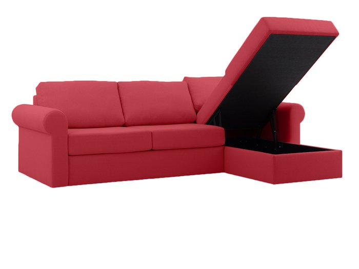 Угловой диван-кровать Peterhof красного цвета  - лучшие Угловые диваны в INMYROOM