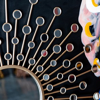 Настенное зеркало Белладжио Роуз цвета розовое золото - купить Настенные зеркала по цене 9000.0