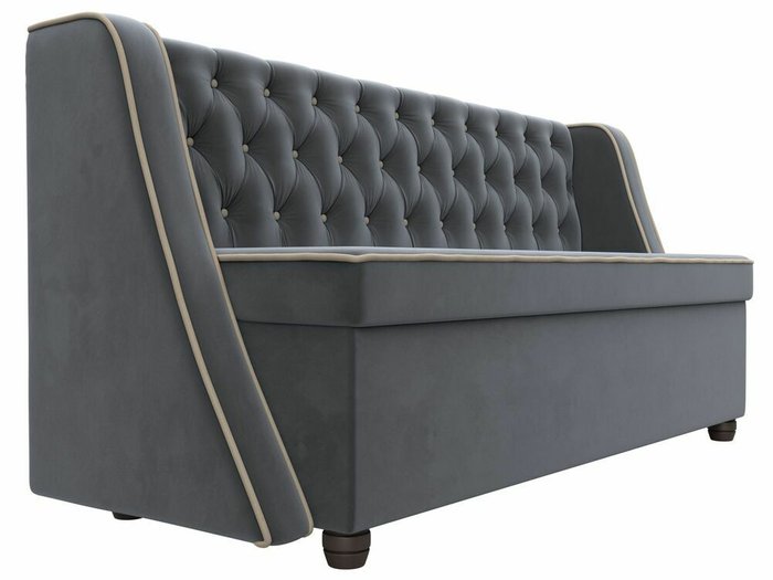 Кухонный прямой диван Лофт серого цвета - лучшие Прямые диваны в INMYROOM