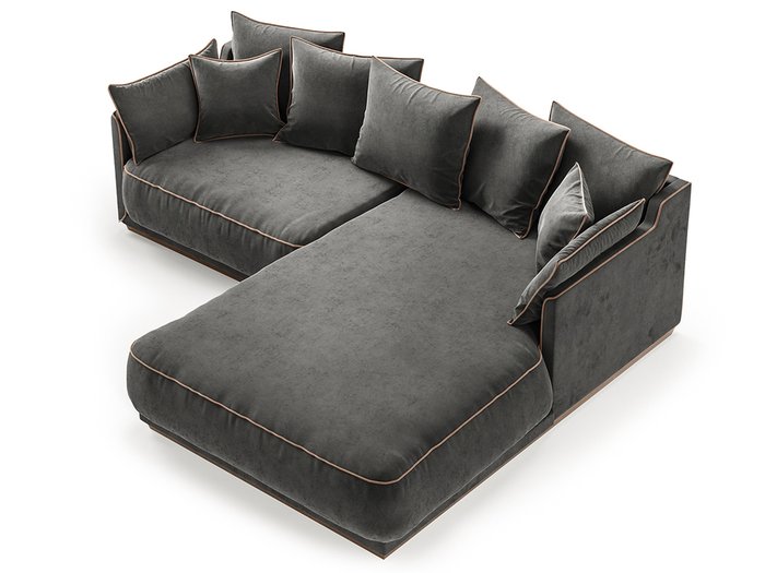 Диван Soho темно-серого цвета - купить Угловые диваны по цене 268800.0