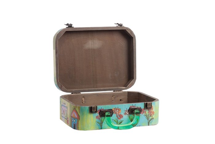 Декоративный чемодан с акриловыми ручками Arcobaleno Media - лучшие Шкатулки в INMYROOM