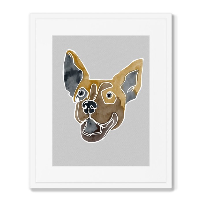 Набор из 2-х репродукций картин в раме Happy dogs, No1 - купить Картины по цене 16398.0