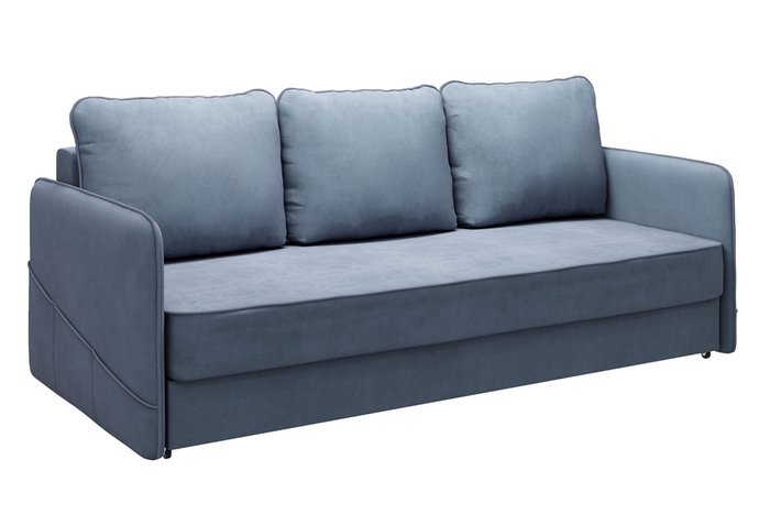 Дива-кровать Слим синего цвета - купить Прямые диваны по цене 29990.0