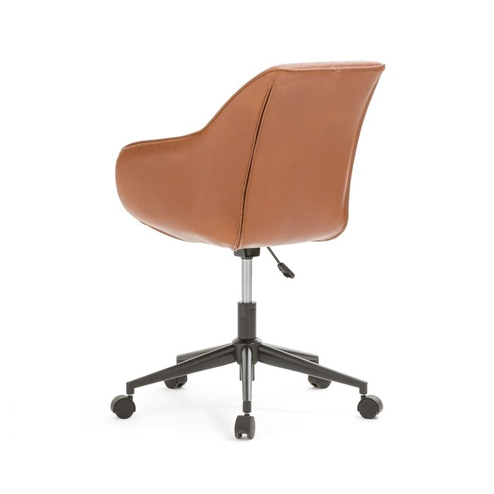 Кресло офисное на колесиках Hiba коричневого цвета - лучшие Офисные кресла в INMYROOM