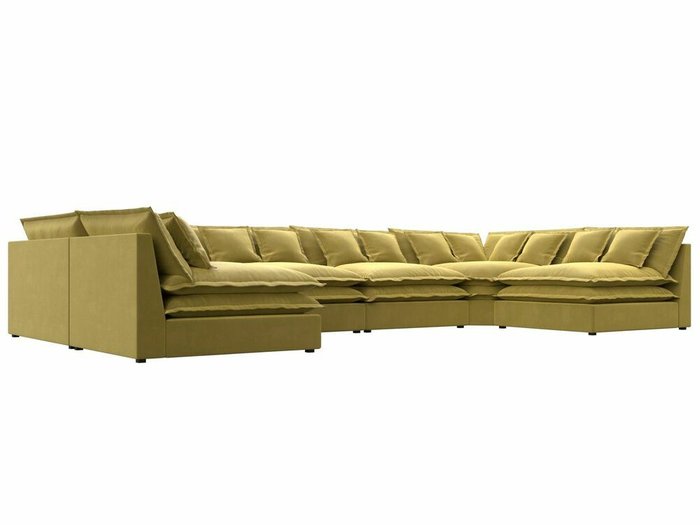 Угловой диван Лига 040 желтого цвета   - лучшие Угловые диваны в INMYROOM