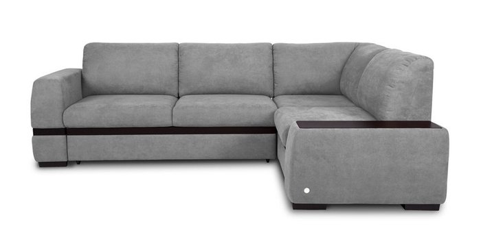 Угловой диван-кровать Миста серого цвета