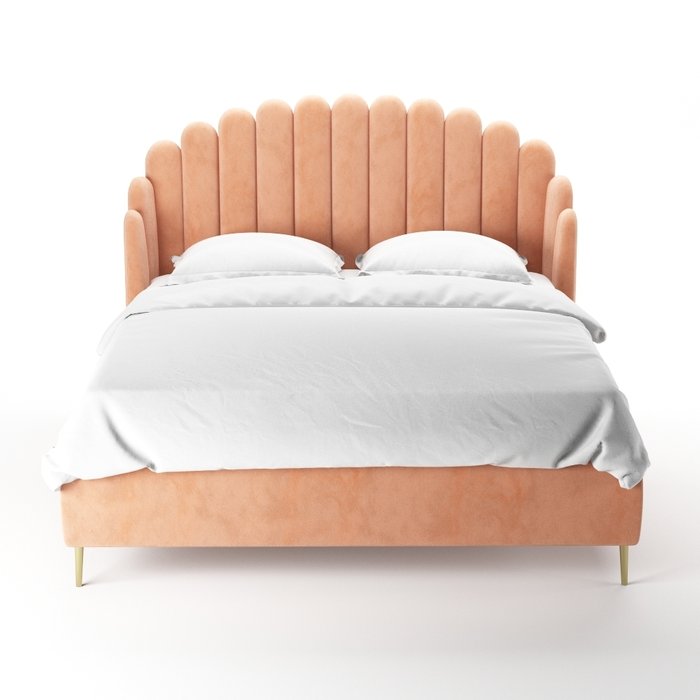 Кровать Amira 180х200 светло-розового цвета  - купить Кровати для спальни по цене 115000.0