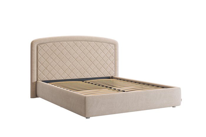 Кровать Сильва 2 160х200 кремового цвета без подъемного механизма - купить Кровати для спальни по цене 33080.0