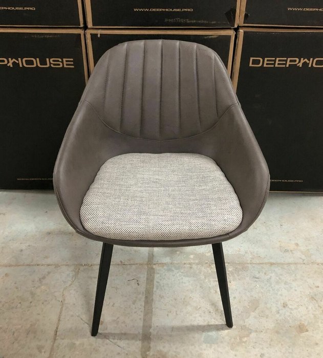 Стул Роттердам темно-серого цвета - купить Обеденные стулья по цене 14500.0